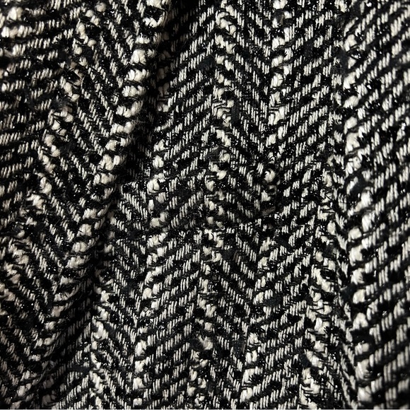 RAG & BONE Ames Linton Blazer Jacket Black White Herringbone Tweed Size 12 EUC - Picture 12 of 16